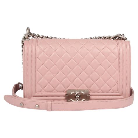 chanel pale pink boy bag|chanel boy bag beige.